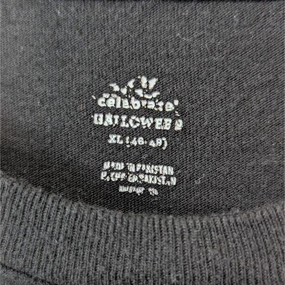 Celebrate Halloween Black Skeleton I Got Your Back Short Sleeve T-Shirt Size XL - Picture 3 of 7